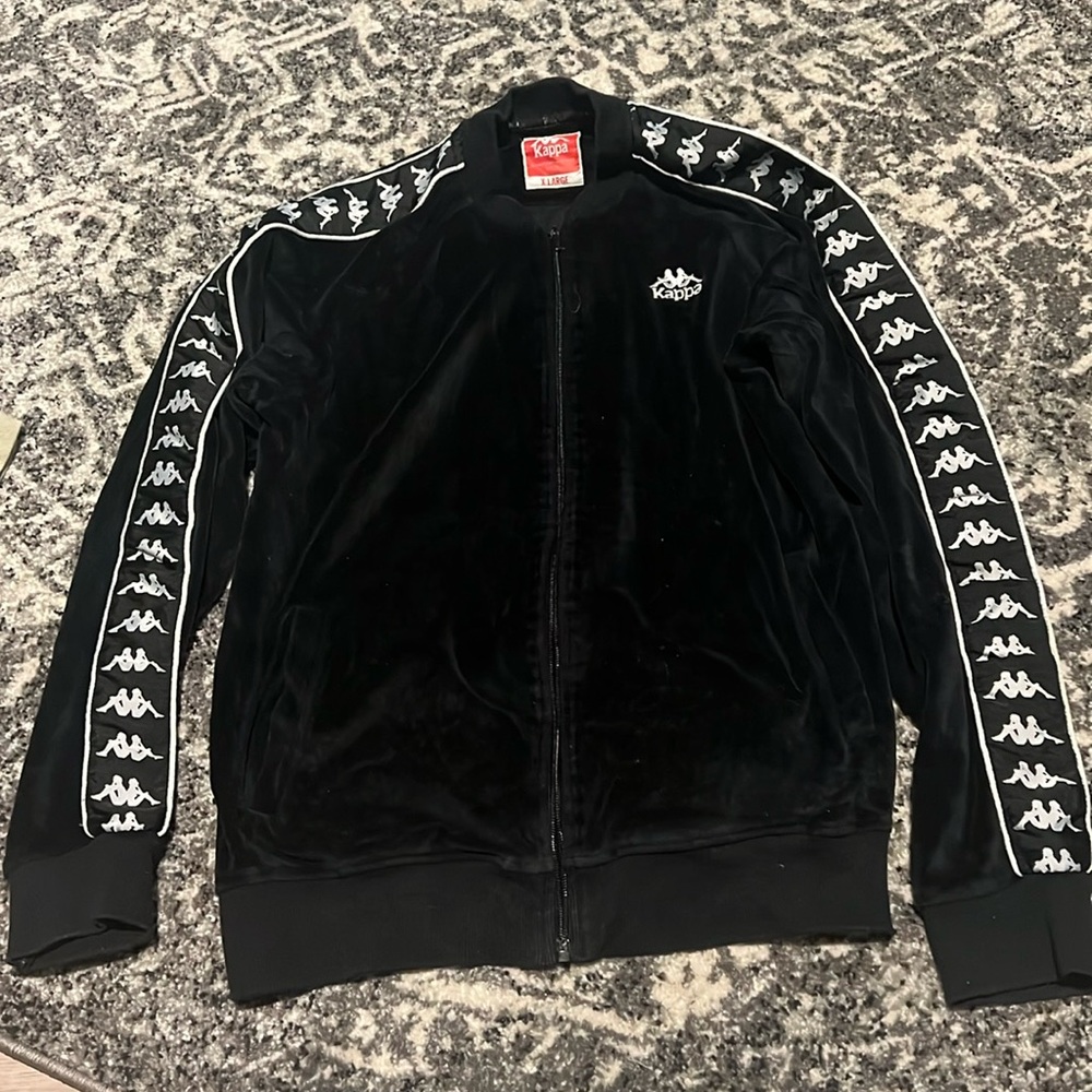 Velour Kappa zip up jacket